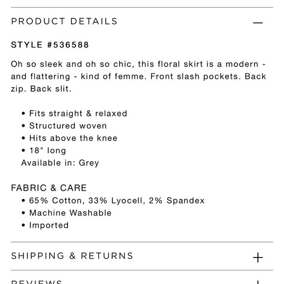 NWT Loft Floral Pocket Shift Skirt Size 12 - Picture 3 of 5